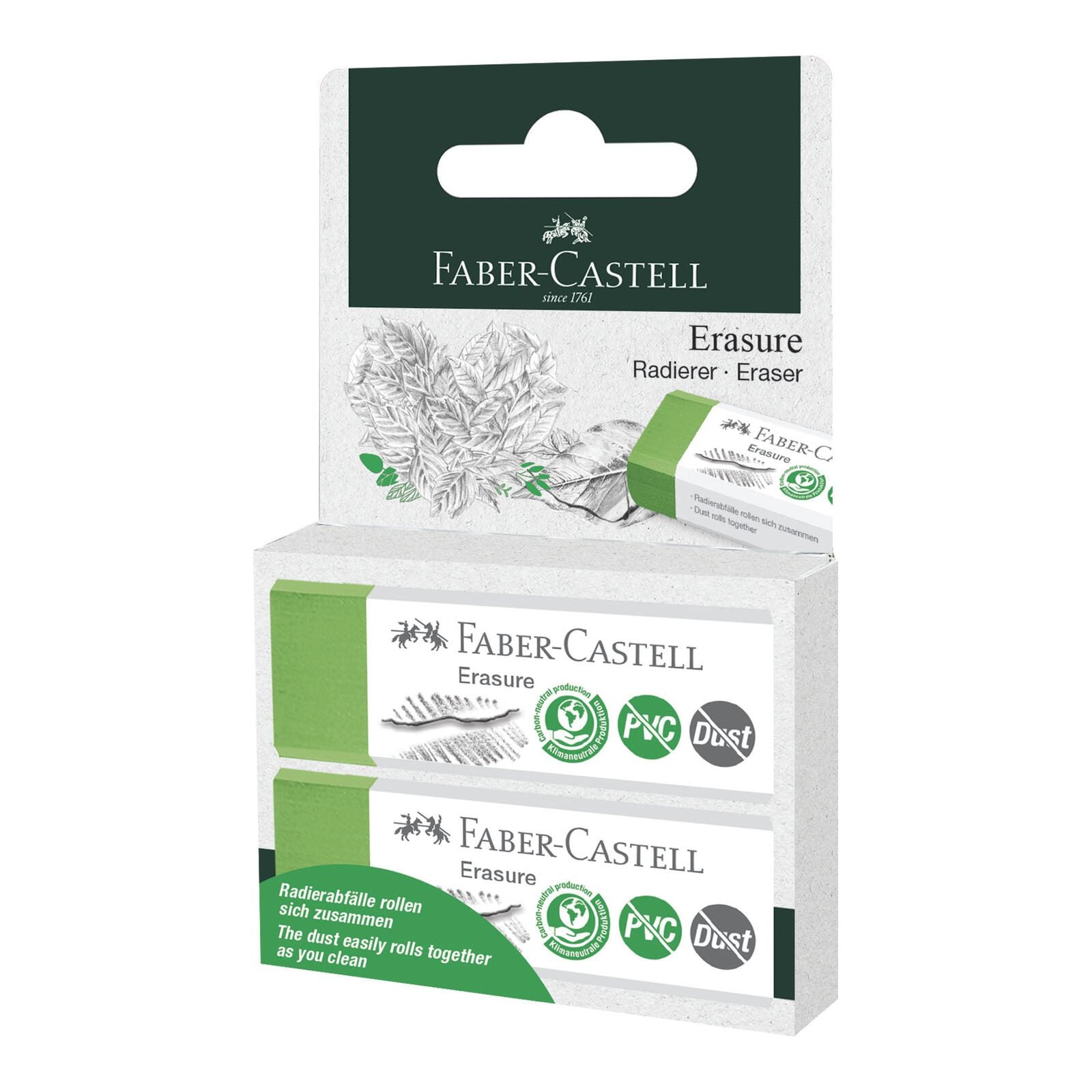 FABER-CASTELL Radiergummis grün FABER-CASTELL Radiergummis grün